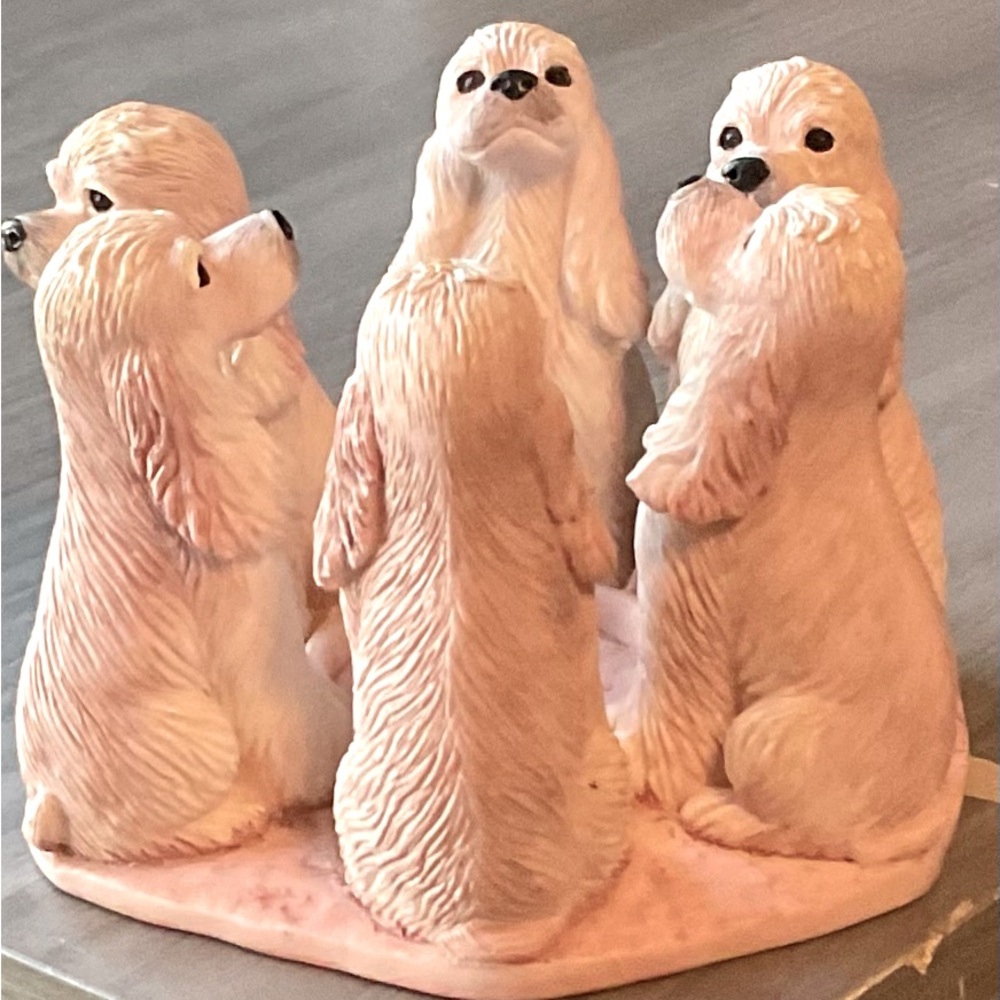 Dog votive candle holder